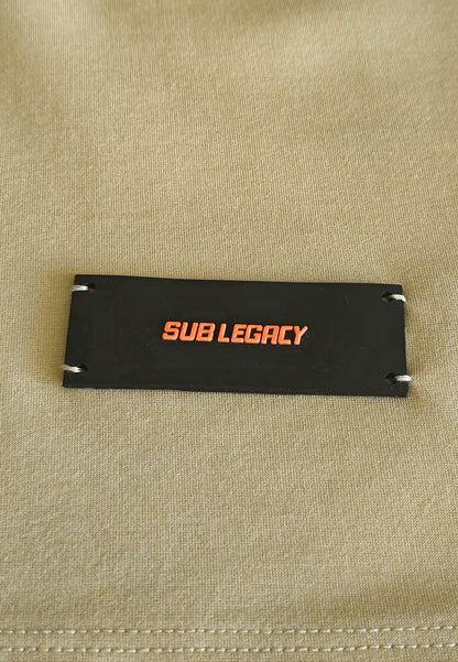 Men Oversized T-Shirt Short Sleeve - Khaki - 510227