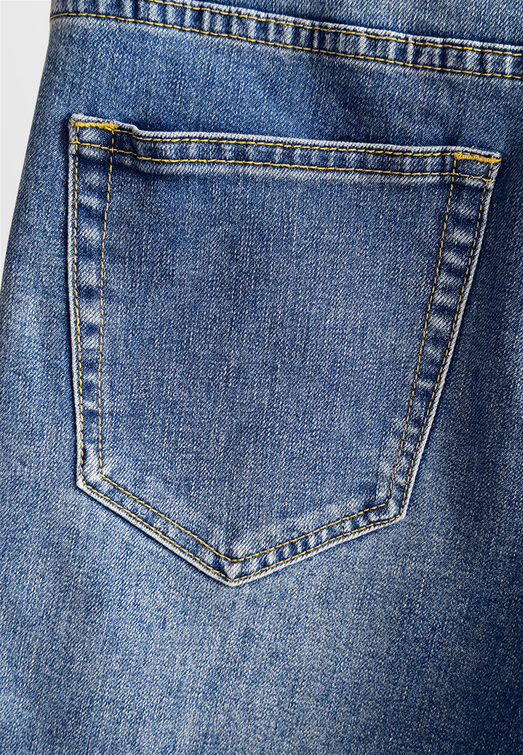 Men Slim Fit Long Jeans - Blue - 610241