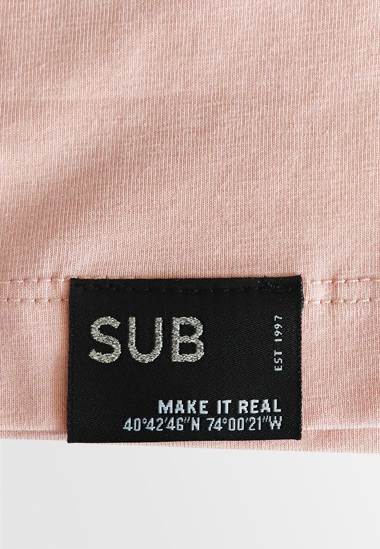 Men Short-Sleeve Graphic Tee - Pink - 510154