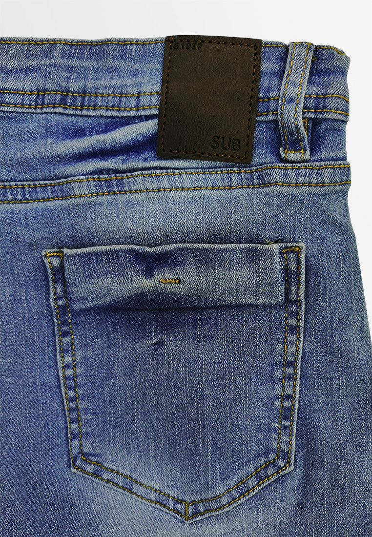 Women Short Jeans - Dark Blue - 610229