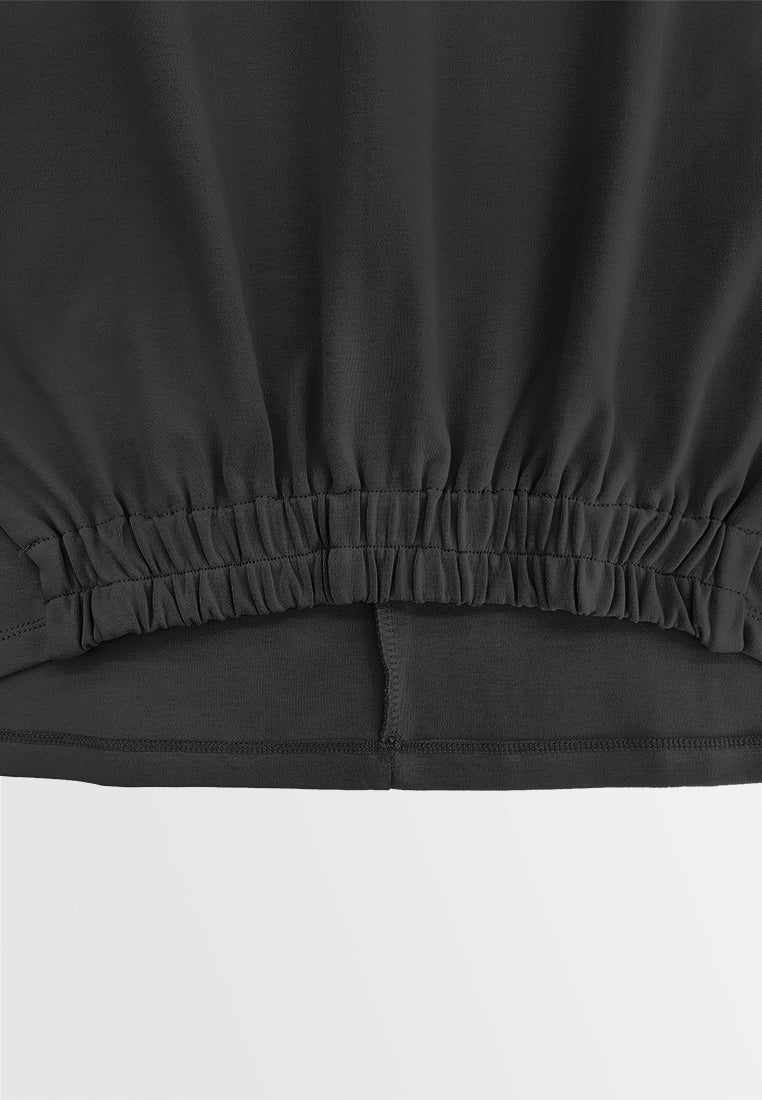 Women Sleeveless Fashion Tee - Black - 610259