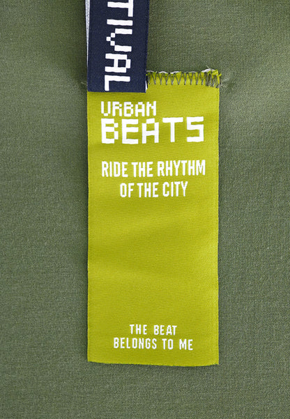 Men Oversized T-Shirt Short Sleeve - Army Green - 510246