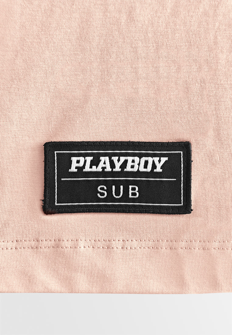 Playboy x SUB Men Short-Sleeve Graphic Tee - Pink - 610293
