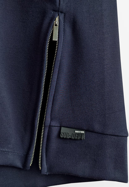 Women T-Shirt Midi Dress - Navy - 510274