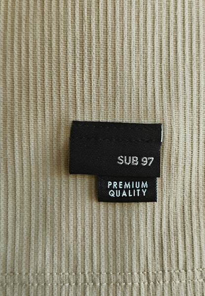 Men Short-Sleeve Oversized Polo Tee - Khaki - 510231