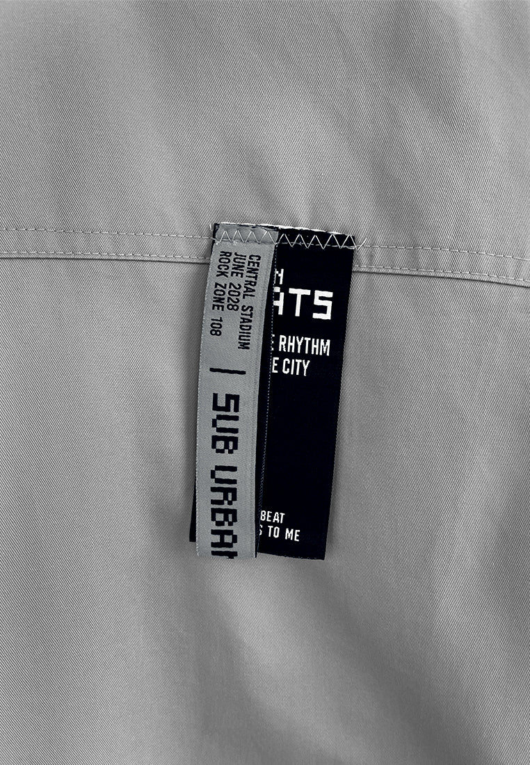 Men Oversized Bomber Jacket - Grey - 510261