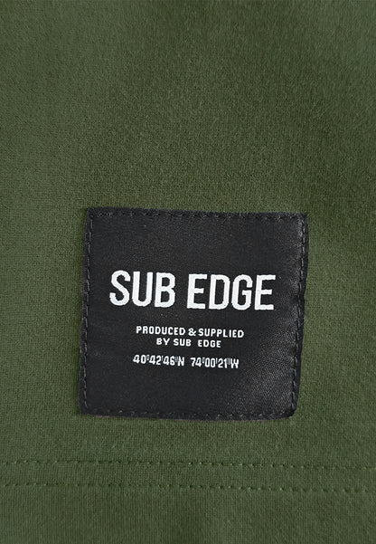 Men Oversized T-Shirt Short Sleeve - Army Green - 610359