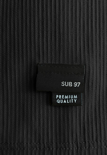 Men Short-Sleeve Oversized Polo Tee - Black - 510232