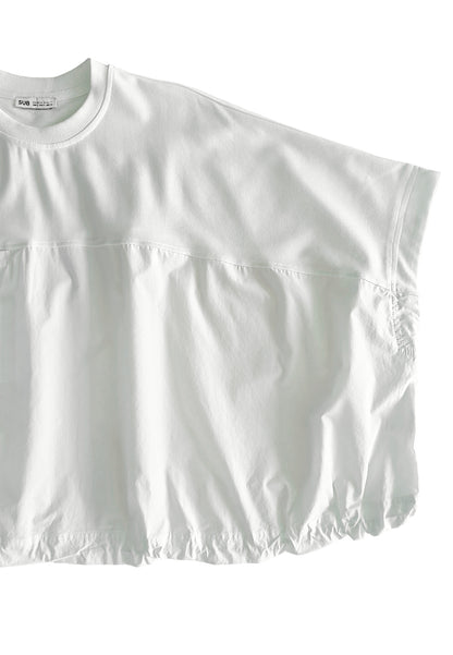 Women Sleeveless Oversized Fashion Tee - White - 510152