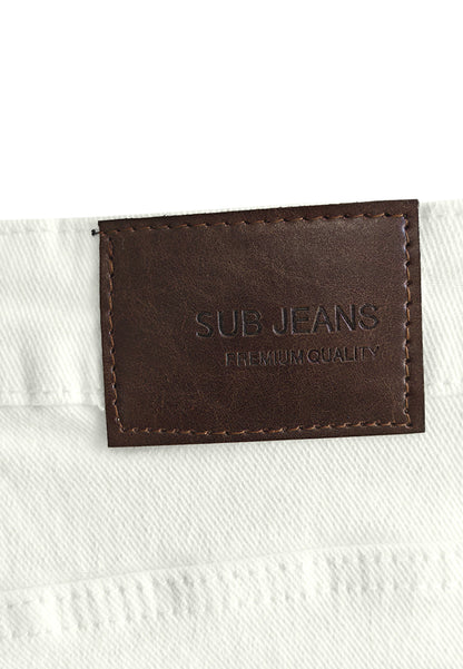 Men Slim Fit Long Jeans - White - 610294