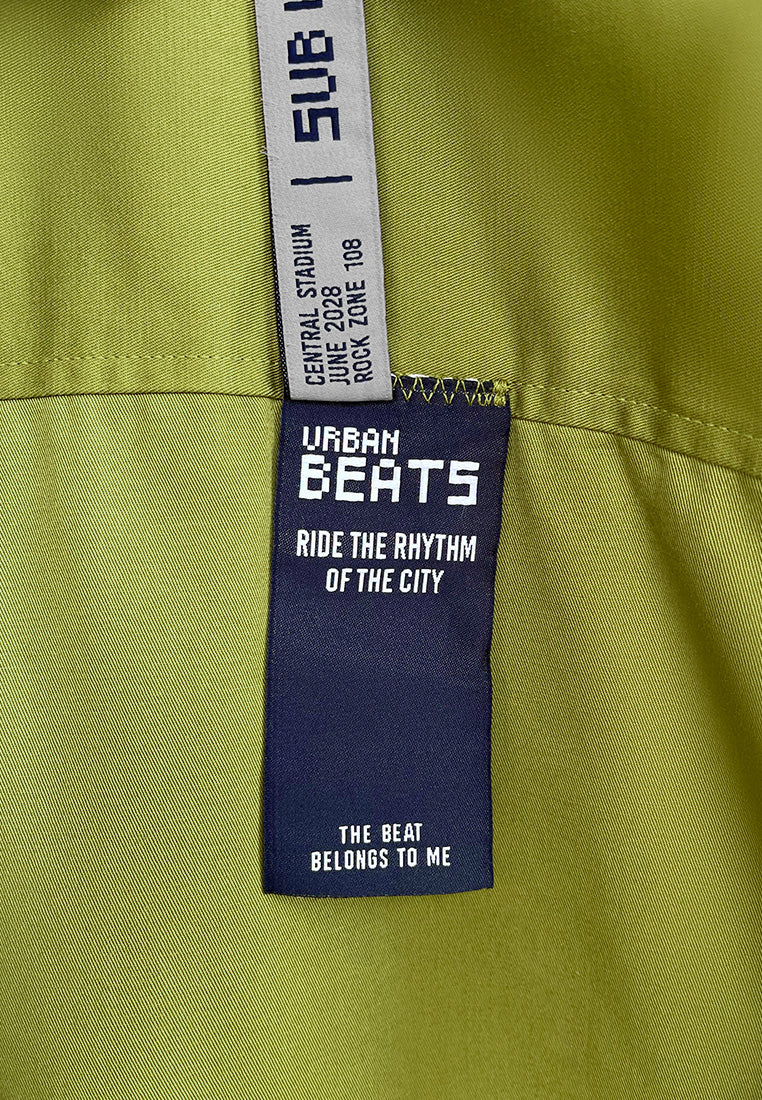 Men Oversized Short-Sleeve Shirt - Yellow - 510249