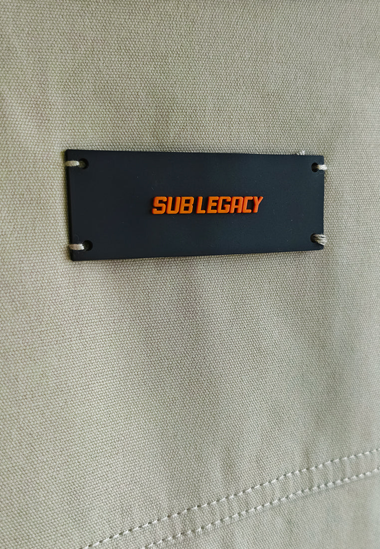 Men Oversized Bomber Jacket - Khaki - 510237