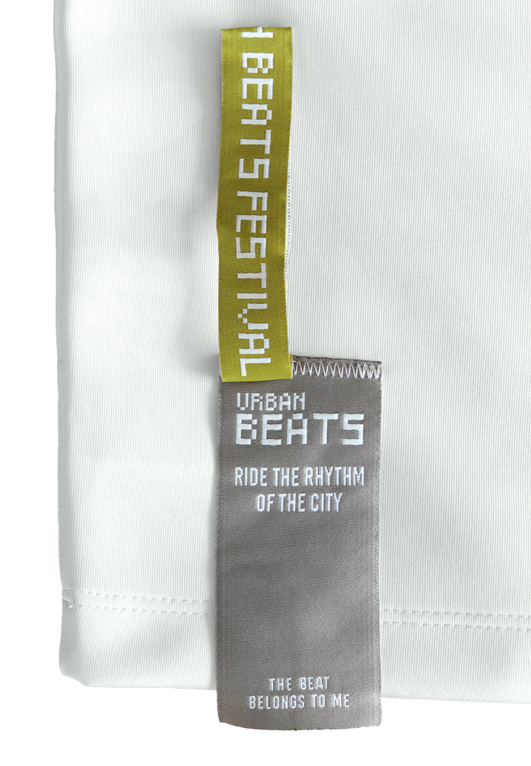 Men Oversized T-Shirt Short Sleeve - White - 510247