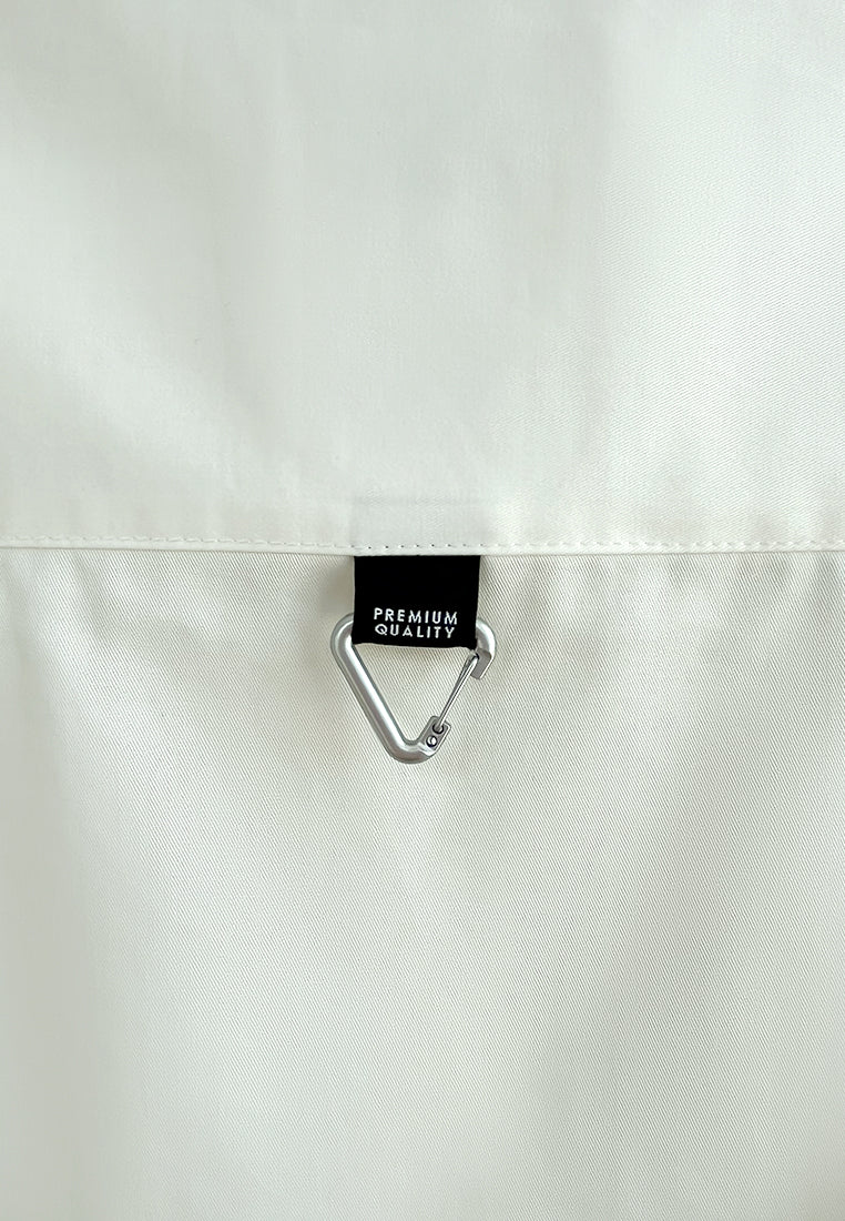 Men Oversized Short-Sleeve Shirt - White - 510251