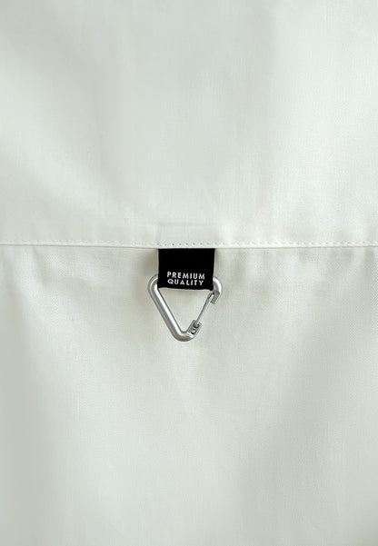 Men Oversized Short-Sleeve Shirt - White - 510251