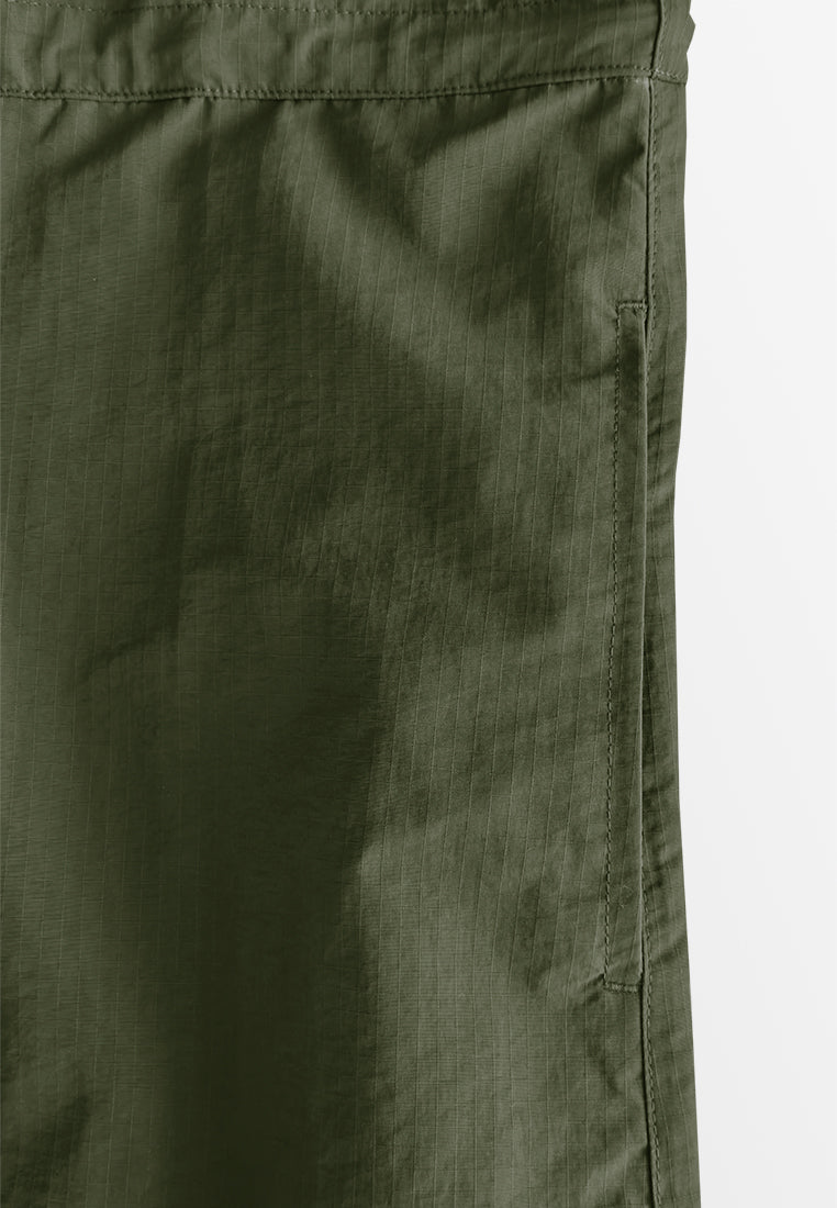 Women Long-Sleeve Midi Dress - Army Green - 510046