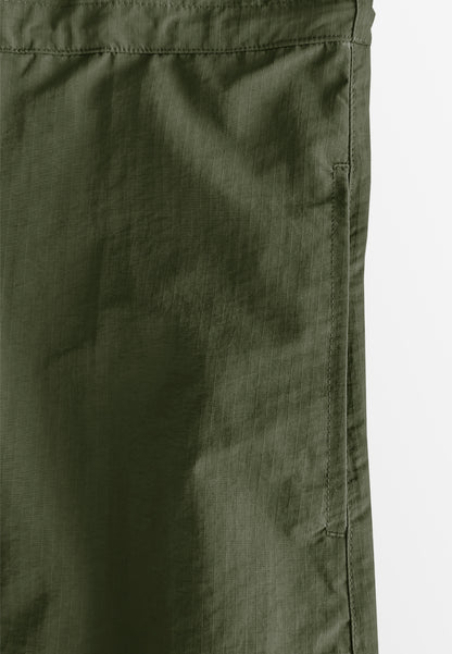 Women Long-Sleeve Midi Dress - Army Green - 510046