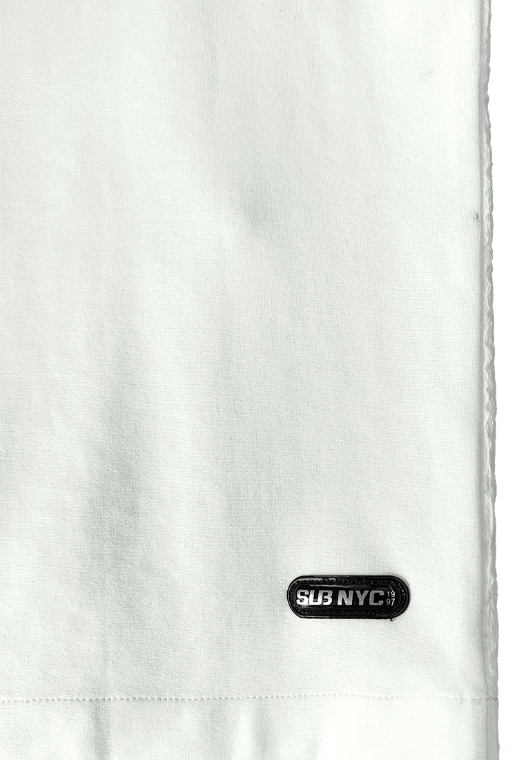 Men Oversized T-Shirt Short Sleeve - White - 410241