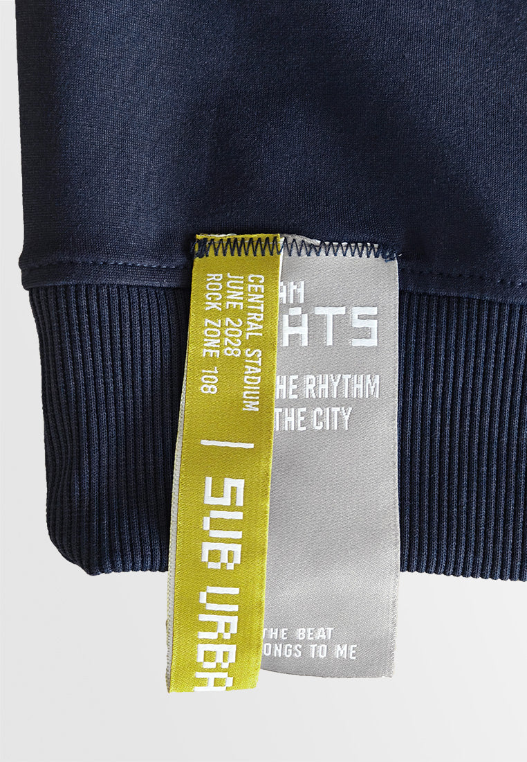 Men Oversized Long-Sleeve Sweatshirt - Navy - 510254