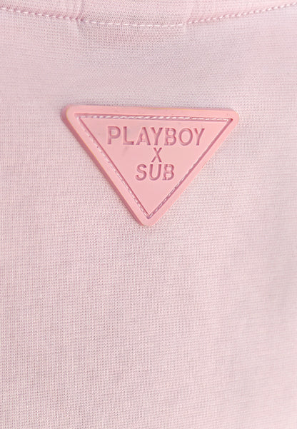 Playboy x SUB Women Sleeveless Fashion Tee - Pink - 610360