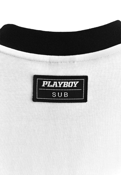 Playboy x SUB Men Oversized Fashion Tee - White - 610288
