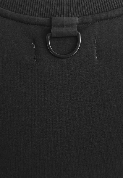 Men Oversized T-Shirt Short Sleeve - Black - 510230