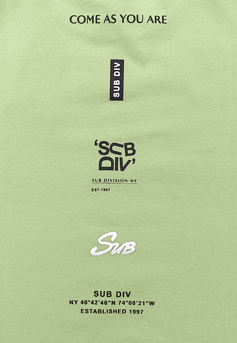 Men Short-Sleeve Graphic Tee - Light Green - 610248
