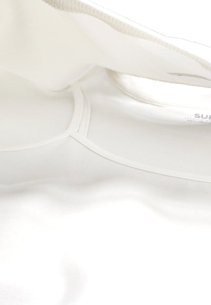 [VALUE BUY] Women Long-Sleeve Sweatshirt Crop Top - White - 410286