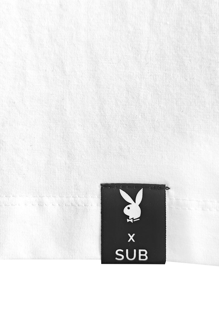 Playboy x SUB Men Short-Sleeve Graphic Tee - White - 610290