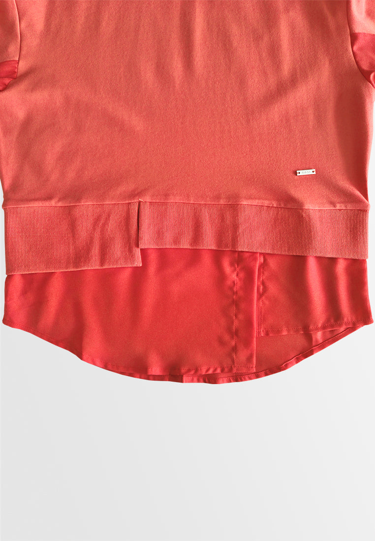 Women Long-Sleeve Sweatshirt - Orange - 410131