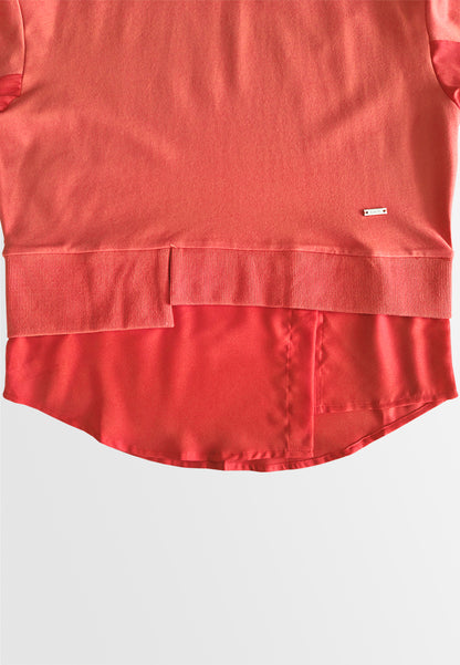 Women Long-Sleeve Sweatshirt - Orange - 410131