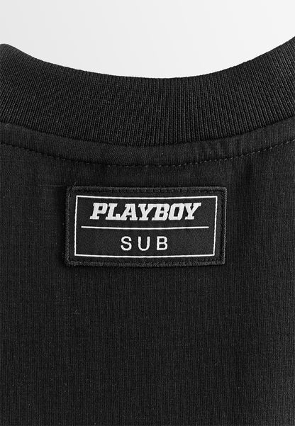 Playboy x SUB Men Oversized Fashion Tee - Black - 610286