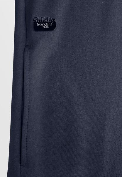 Women T-Shirt Midi Dress - Navy - 610345