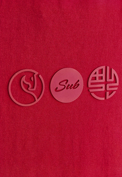 Women Short-Sleeve Graphic Tee - Red - 610219