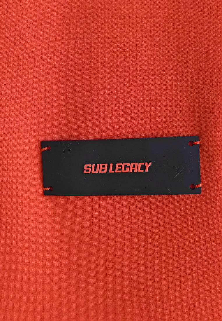 Men Oversized Short-Sleeve Sweatshirt - Orange - 510233