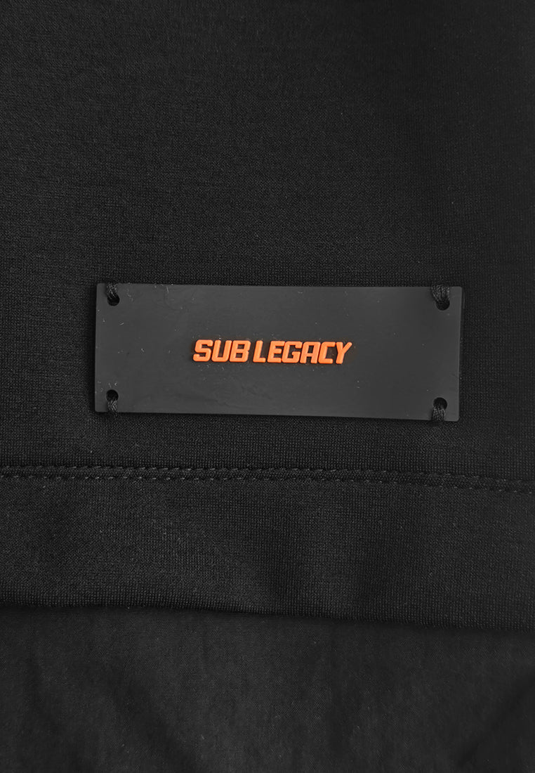 Men Oversized T-Shirt Short Sleeve - Black - 510230