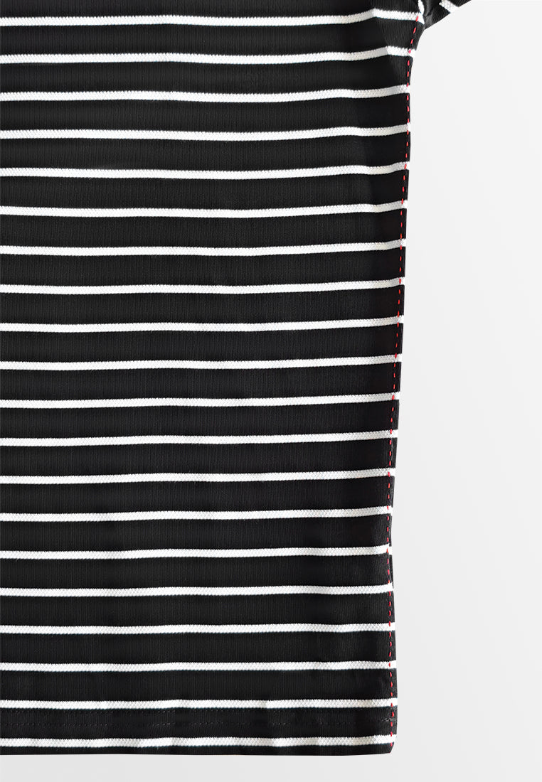 Men Oversized T-Shirt Short Sleeve - Black - 610349