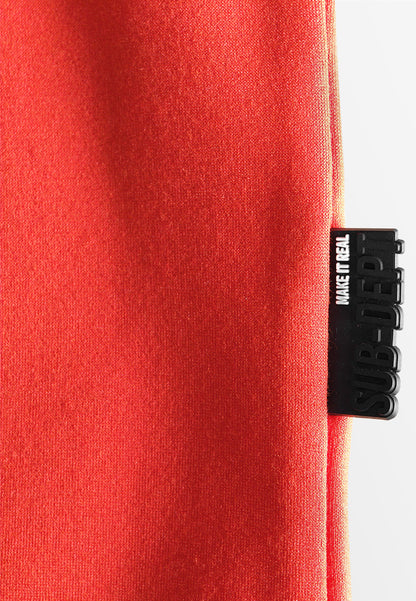 Men Oversized T-Shirt Short Sleeve - Orange - 610001