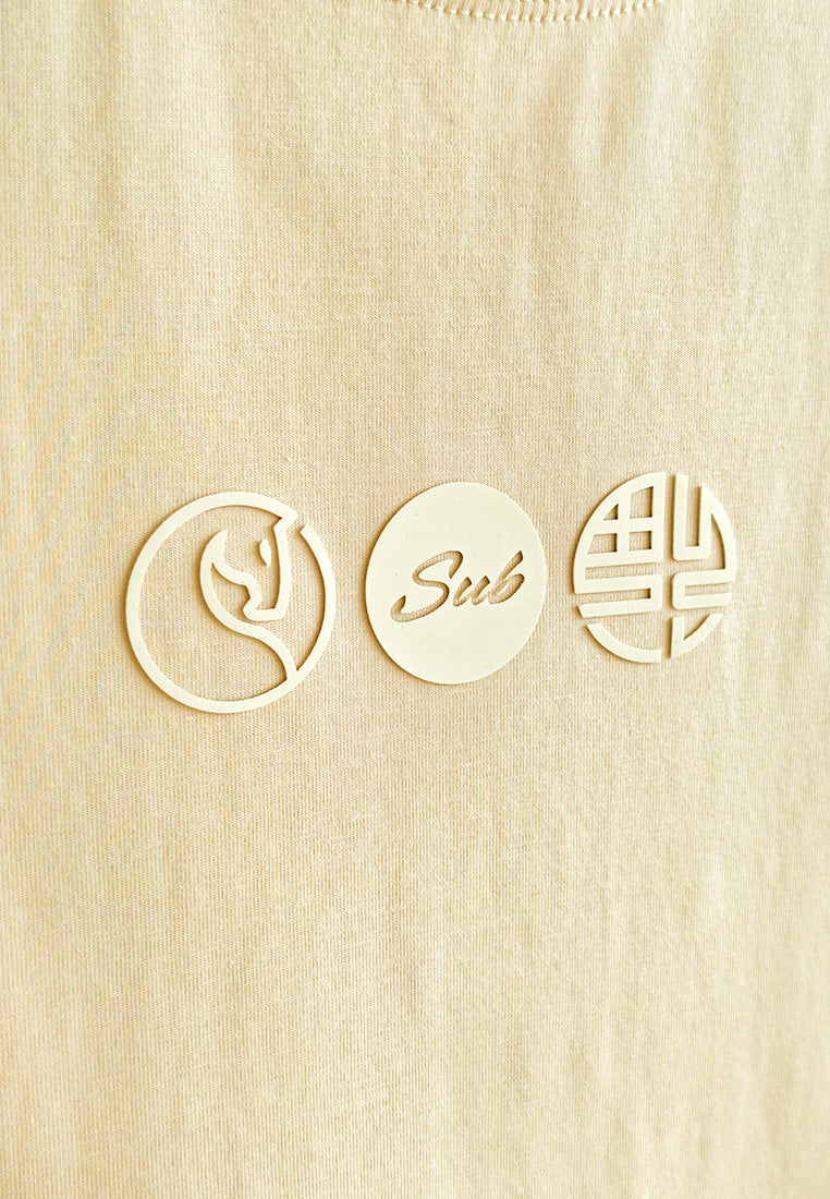 Women Short-Sleeve Graphic Tee - Khaki - 610218