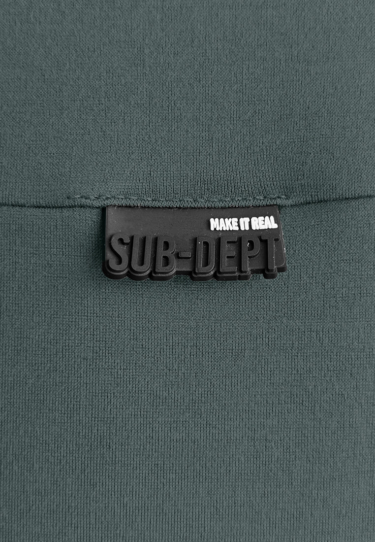 Men Oversized T-Shirt Short Sleeve - Dark Grey - 510314