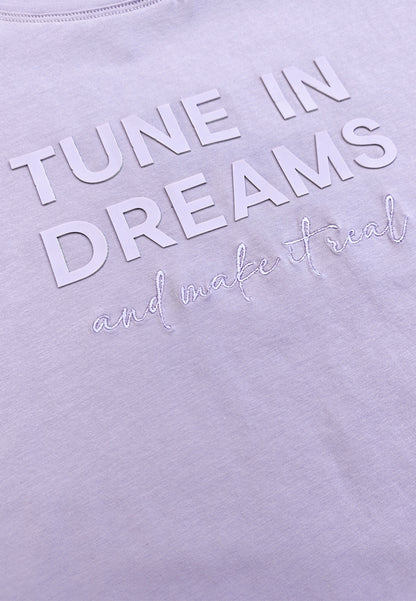 Women Short-Sleeve Fashion Tee - Purple - 510173