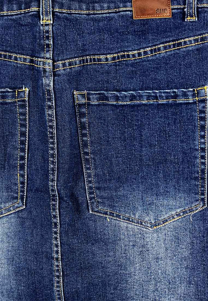 Women Denim Skirt - Dark Blue - M3W816
