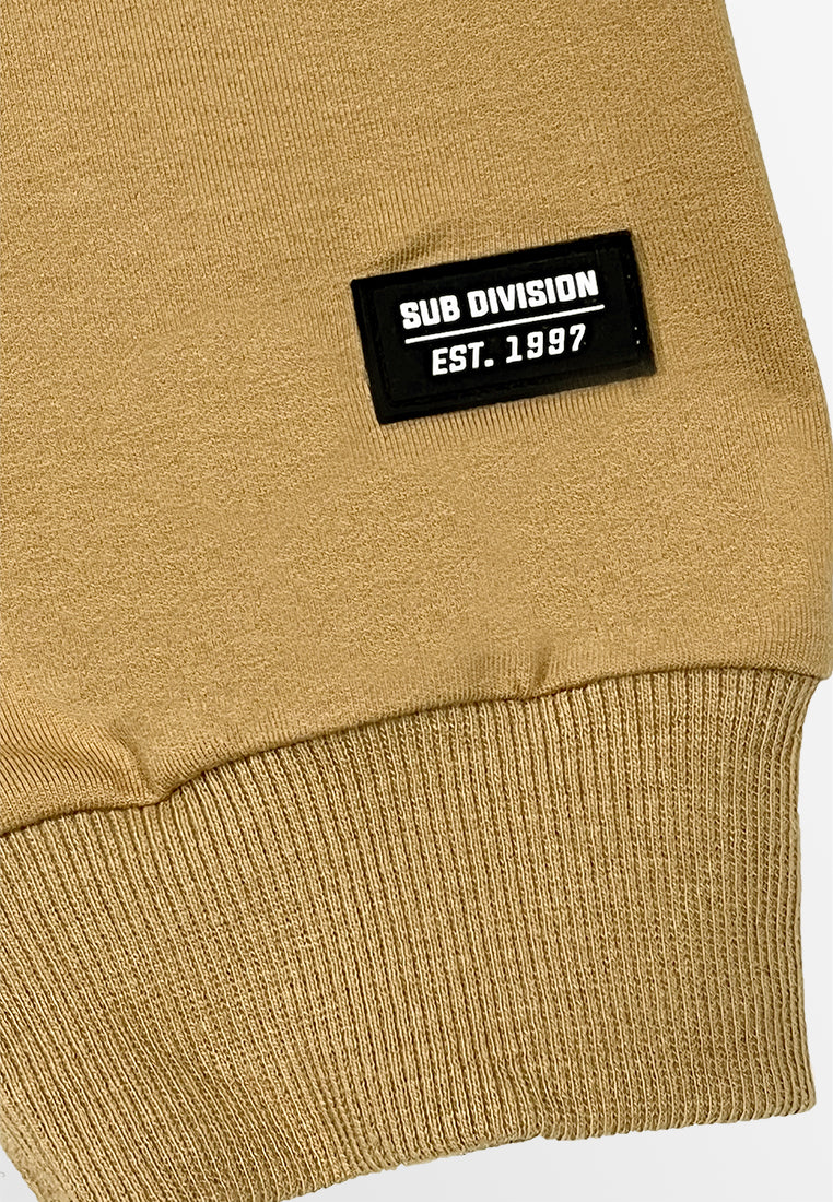 Women Long-Sleeve Sweatshirt - Khaki - M3W760