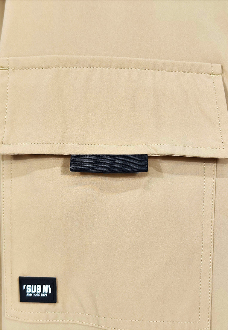 Women Short-Sleeve Shirt - Khaki - S3W716