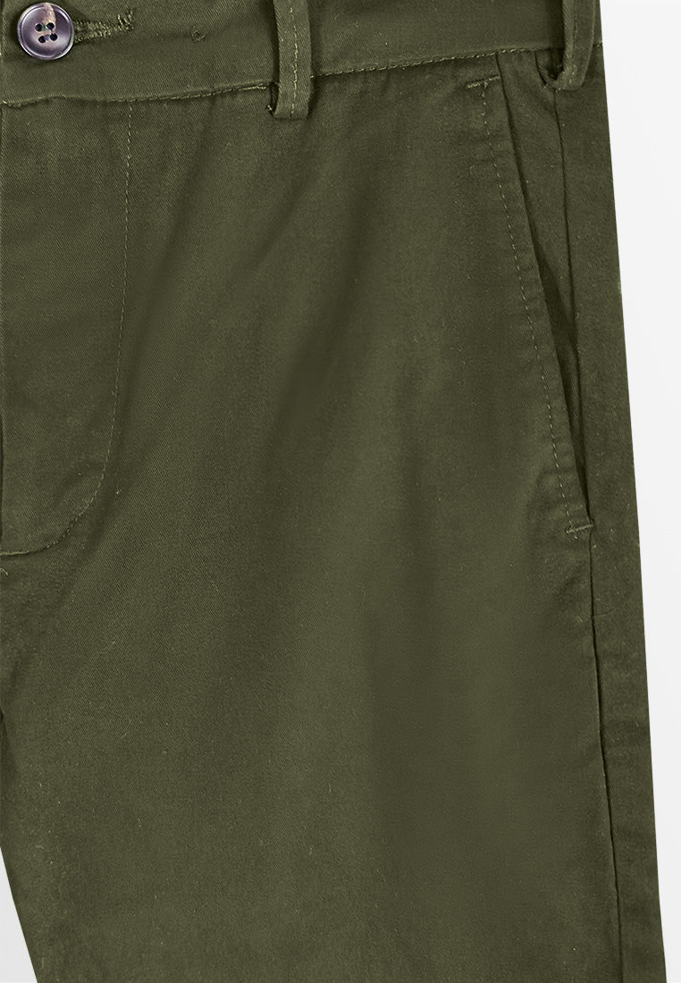 Men Slim Fit Long Pants - Army Green - S3M603