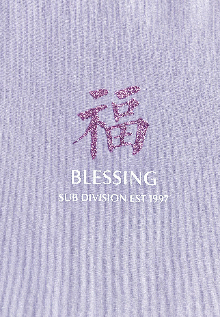 Women Short-Sleeve Graphic Tee - Purple - 510260
