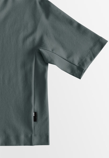 Women Short-Sleeve Fashion Tee - Dark Grey - 510247