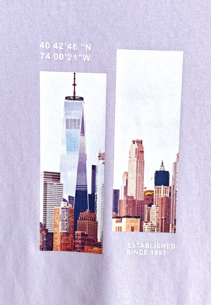 Women Short-Sleeve Graphic Tee - Purple - 510171