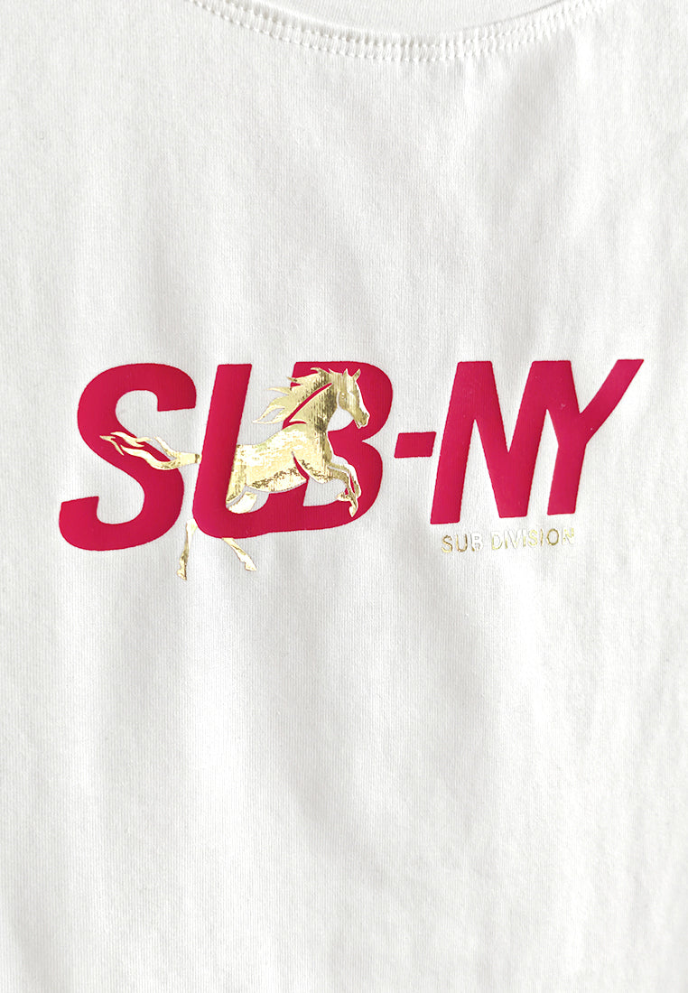 Women Short-Sleeve Fashion Tee - White - 610226