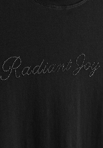 Women Short-Sleeve Graphic Tee - Black - 510264